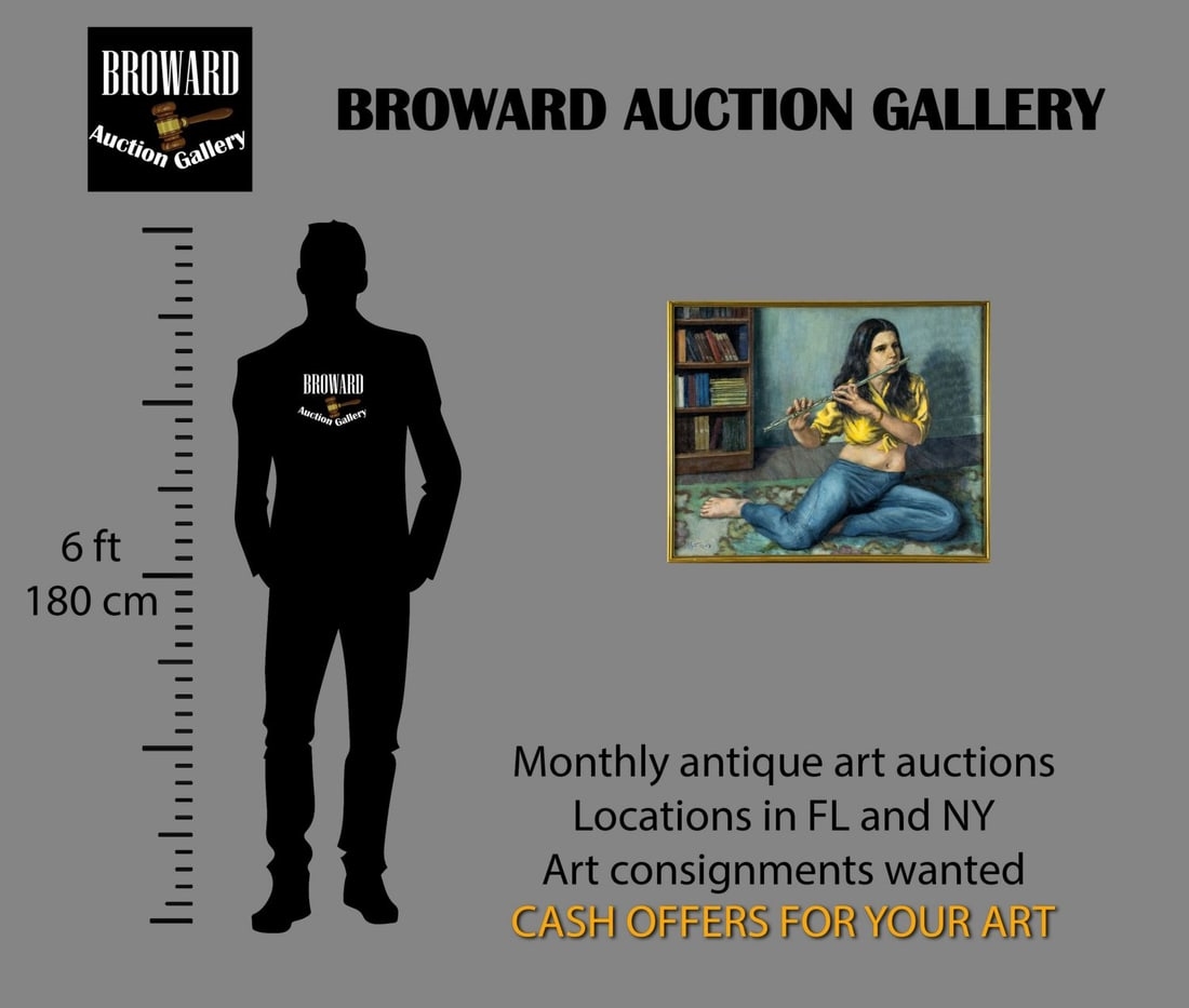 Artwork by Elyot Henderson, The Flute Player, Made of oil on canvas