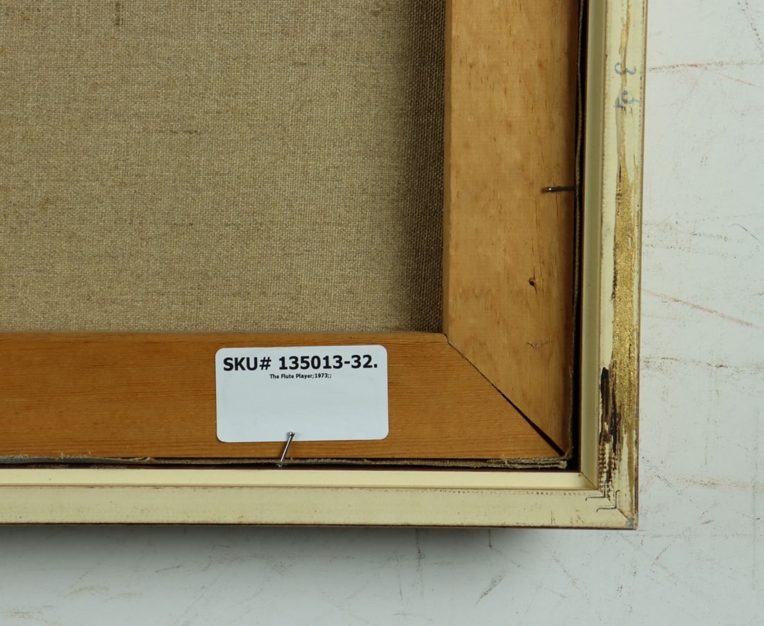 Artwork by Elyot Henderson, The Flute Player, Made of oil on canvas