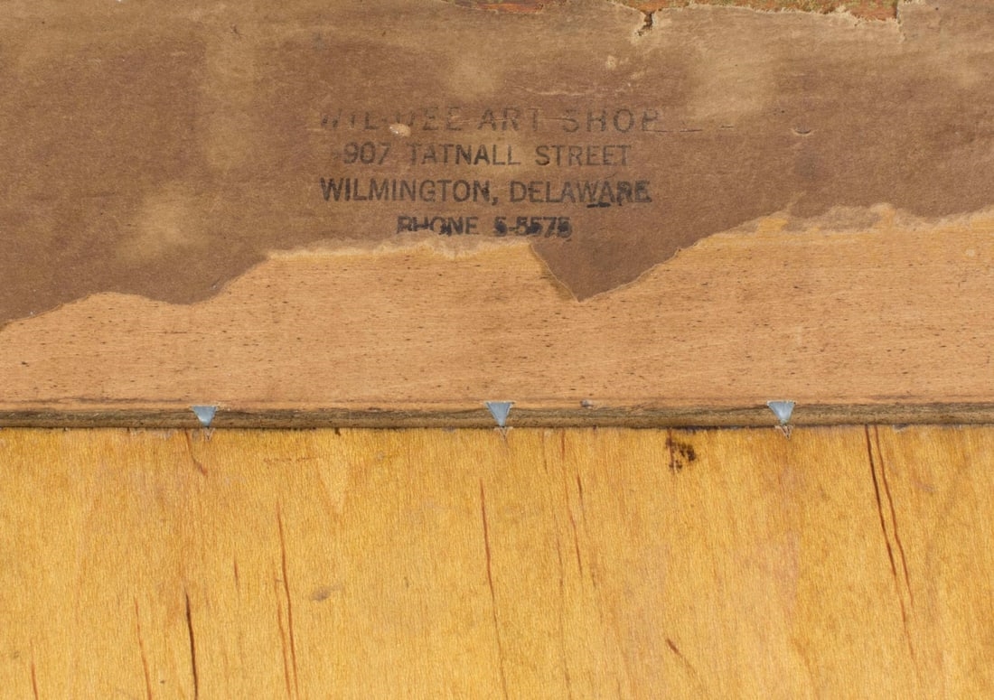 Artwork by Lawrence Saint, Portrait of Man, Made of oil on board