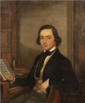 Young man studying sheet music - Christiaan Kramm