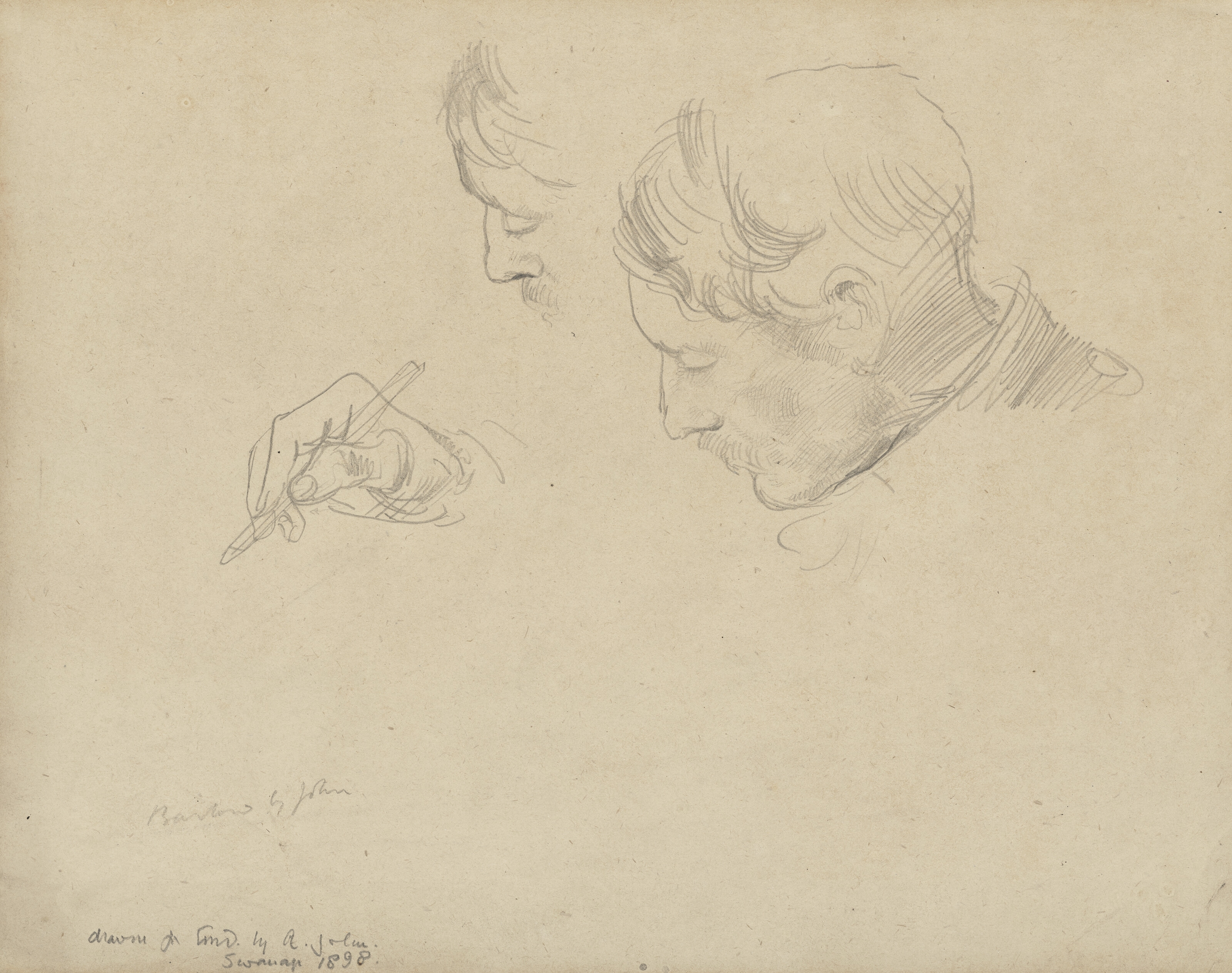 Augustus Edwin John | Portrait of Charles Conder (1898) | MutualArt