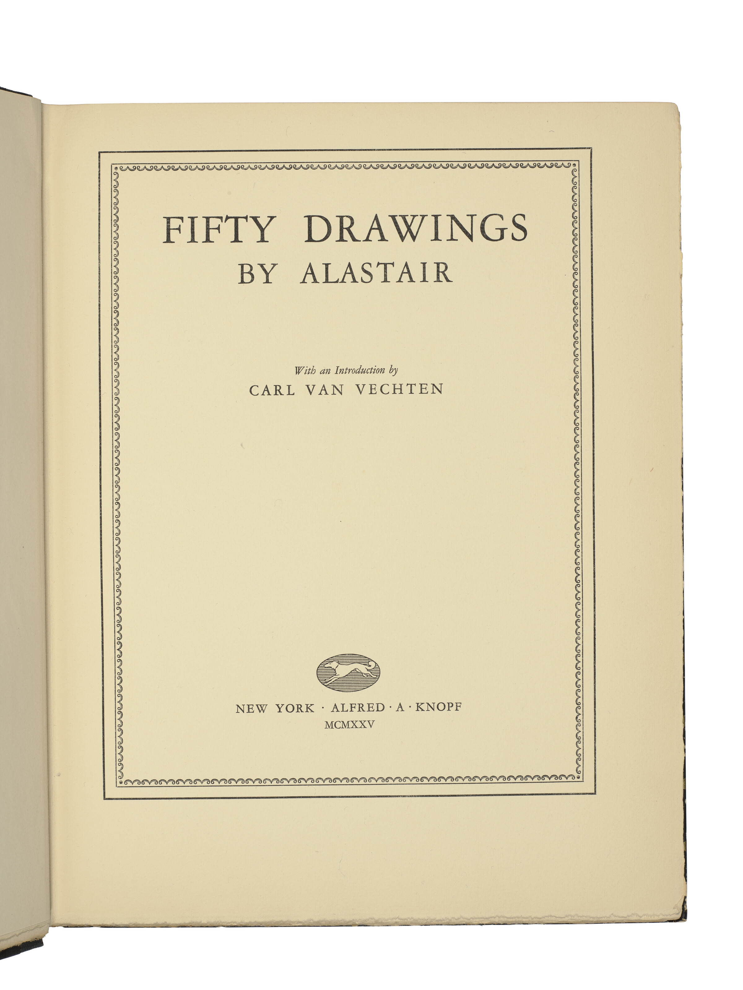 Alastair | Fifty Drawings. With an Introduction by Carl Van Vechten ...