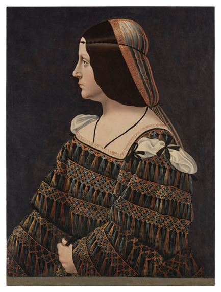 Bernardino de' Conti | Portrait of an Elegantly-Attired Noblewoman in ...