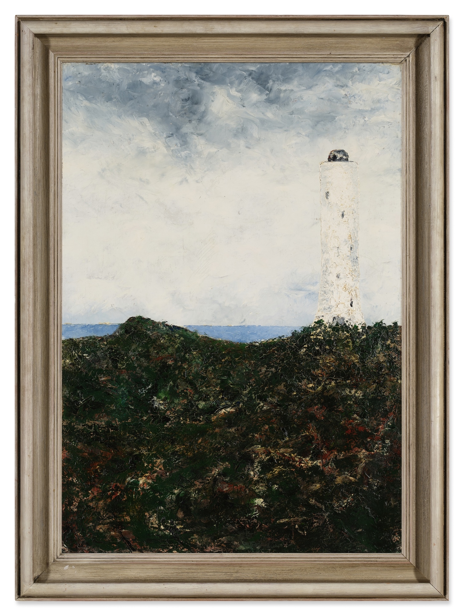 Artwork by August Strindberg, Lighthouse II (Fyrtornet II), Made of Oil on canvas