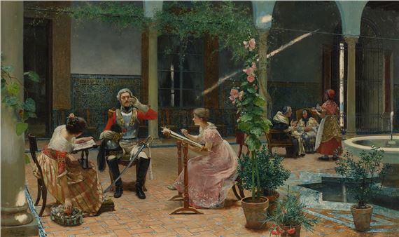 Afternoon's Amusement by Luis Jiménez y Aranda, 1886