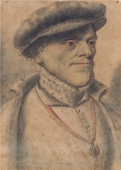 Portrait of a man, traditionally identified as Nicholas de Villegagnon (-1571 by Nicolas Lagneau, circa 1569