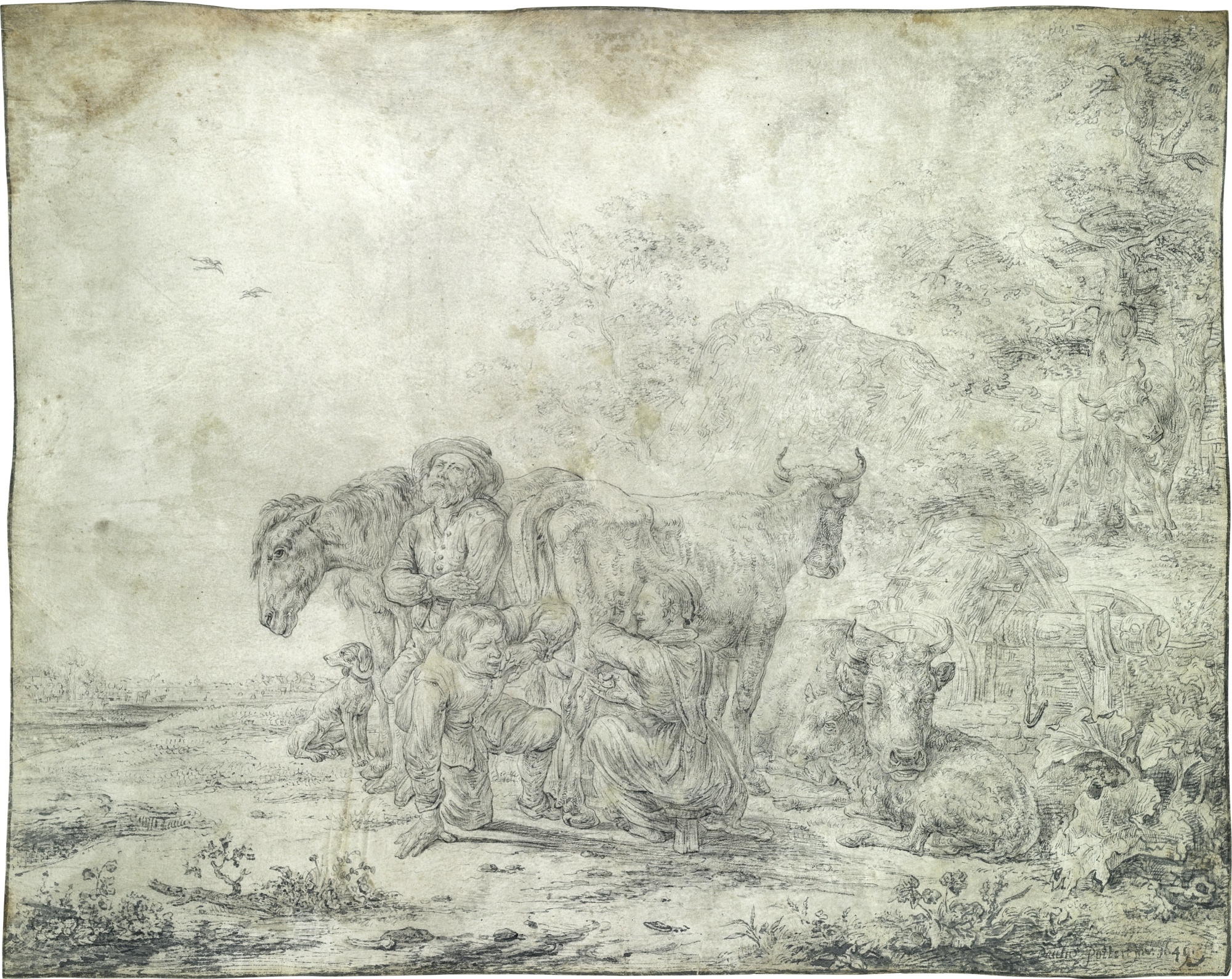paulus-potter-landscape-with-herders-and-their-animals-at-rest-1649