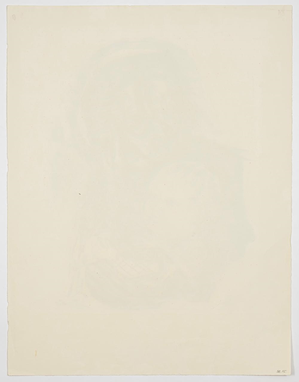 Artwork by Otto Dix, Alter Mann mit Kind, Made of Lithograph on wove paper