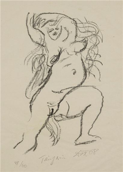 Tänzerin by Otto Dix, 1968