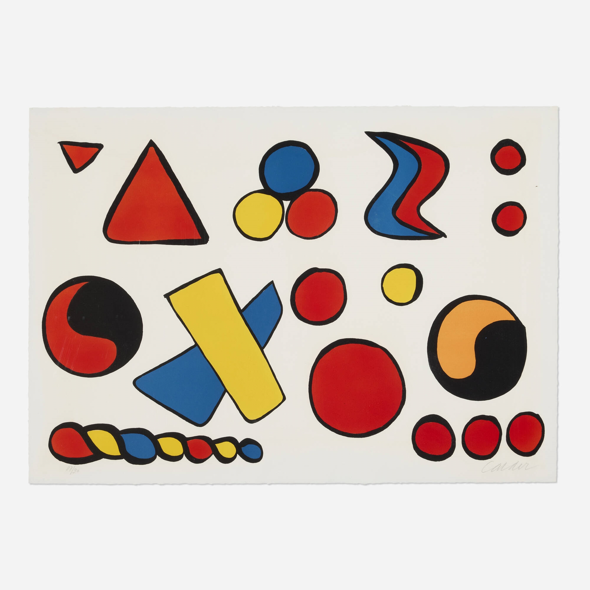 Alexander Calder | Alphabet et Saucisson (1973) | MutualArt