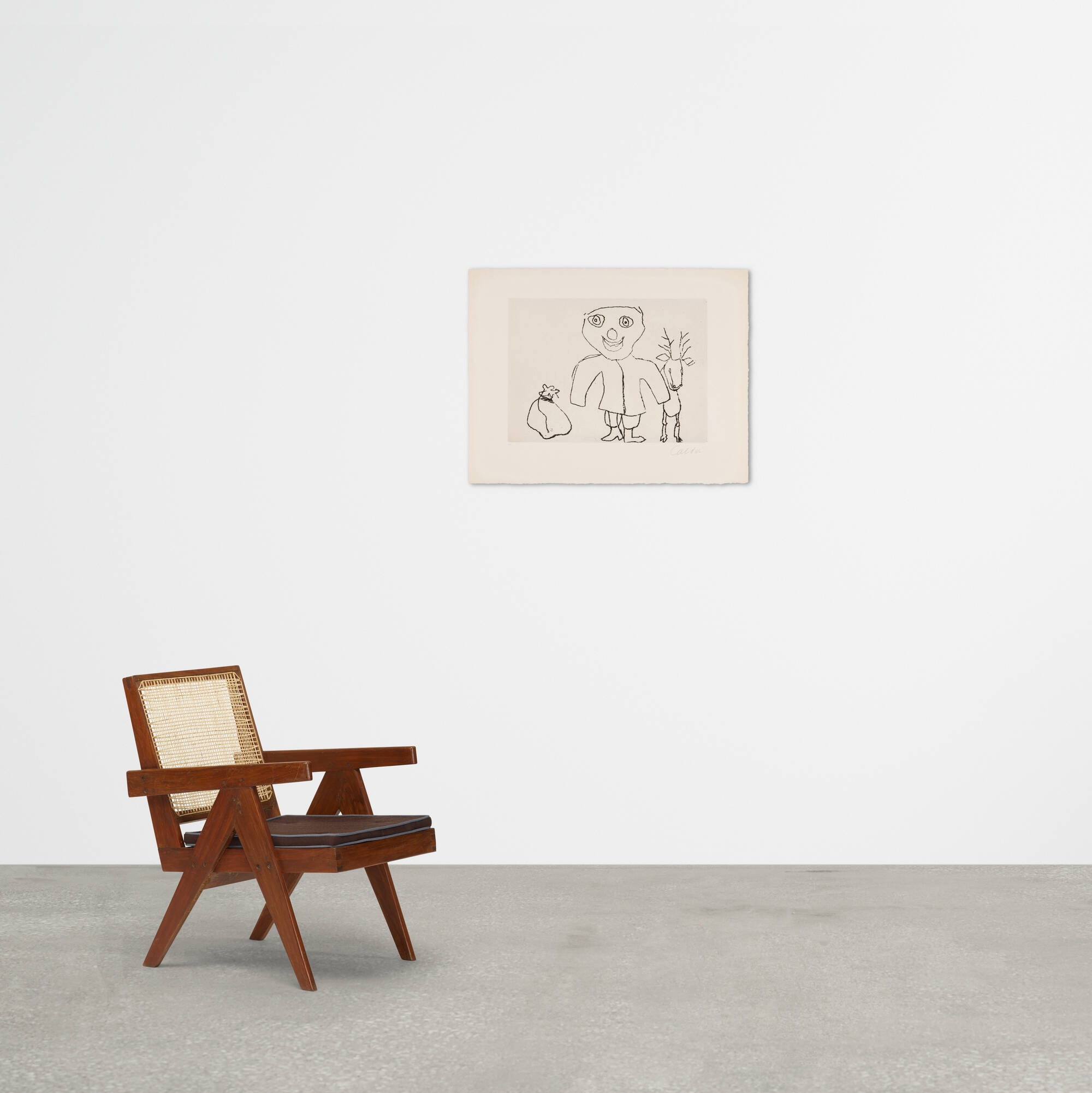 Artwork by Alexander Calder, Untitled (Santa Claus X), Made of Illustrated