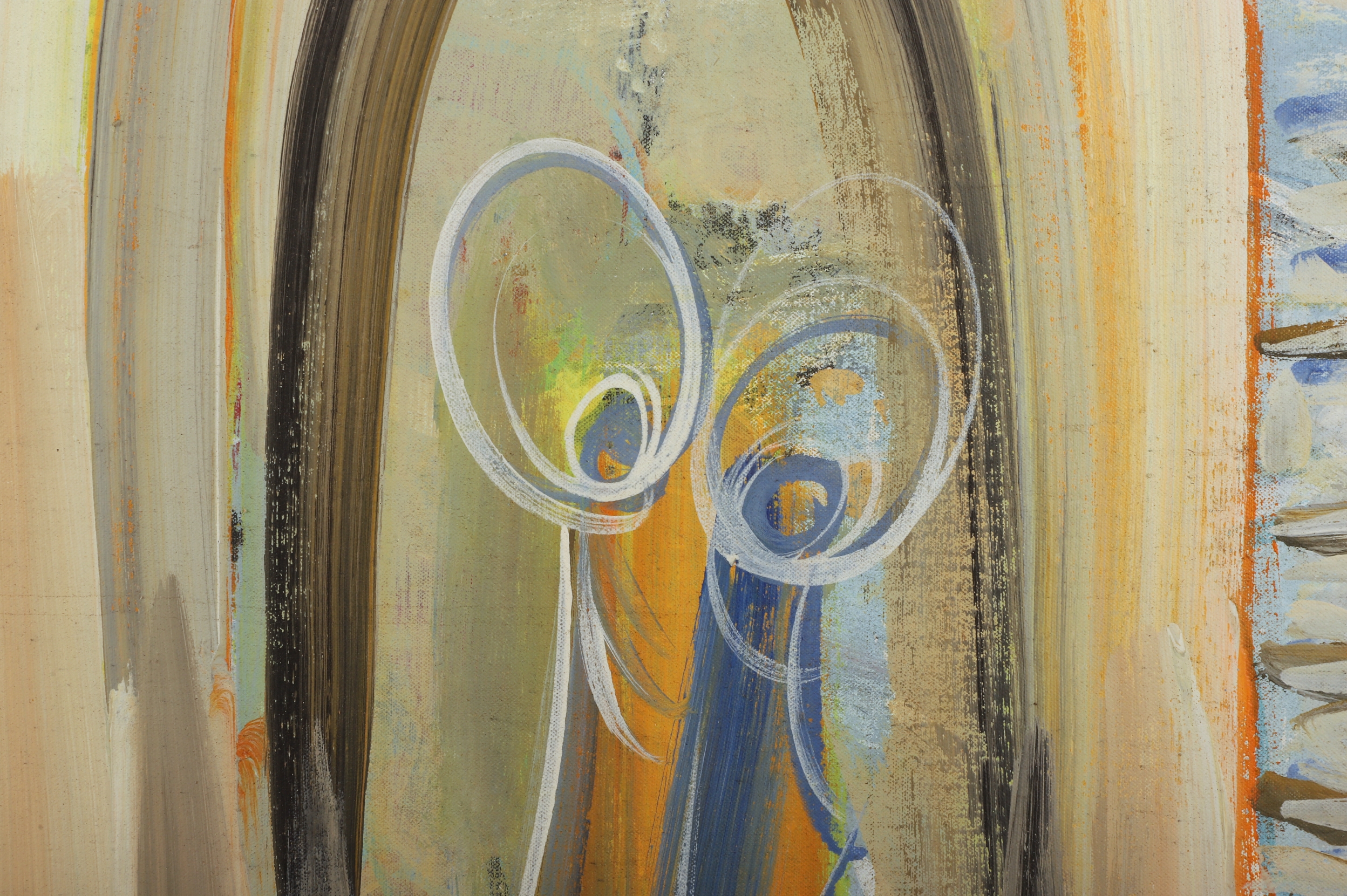 Bata Protic | Mihailo Bata Protich Modern Painting of an Interior (1971 ...