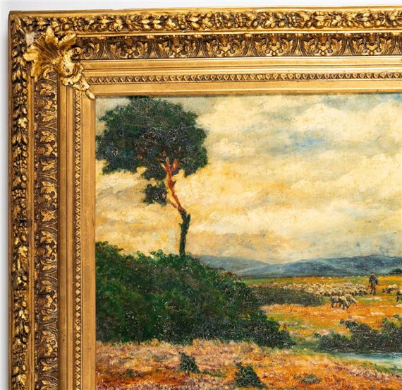 William Ritschel | Sheep Herd in Landscape | MutualArt