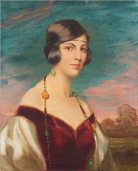 Portrait de la Comtesse de Beauffort. - Anne de Liedekerke