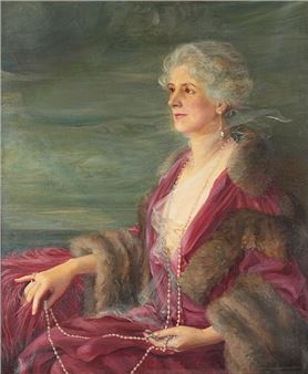 Portrait de la Comtesse Henry de Liedekerke, née Louisa Imperiali des Princes de Francavilla. - Anne de Liedekerke