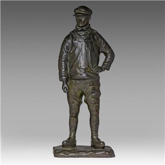 Le pêcheur - Emile Bulcke