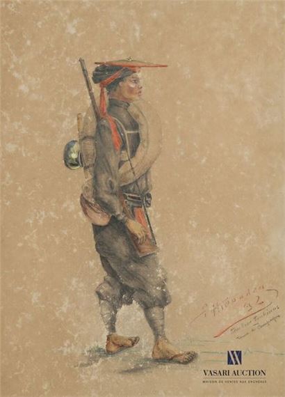 THENADEU F. Tirailleur Tonkinis by Thenadeu F., dated 92