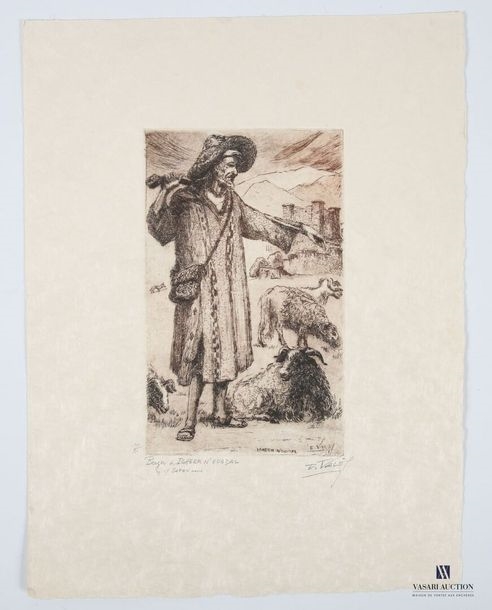 Edmond Valès | Shepherd at Igherm n | MutualArt