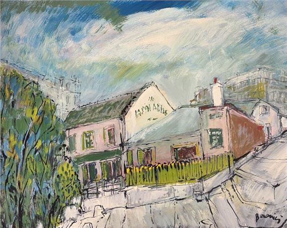 Mario Bonamici | Mario BONAMICI (1912-2002) Le Lapin Agile, Montmartre ...
