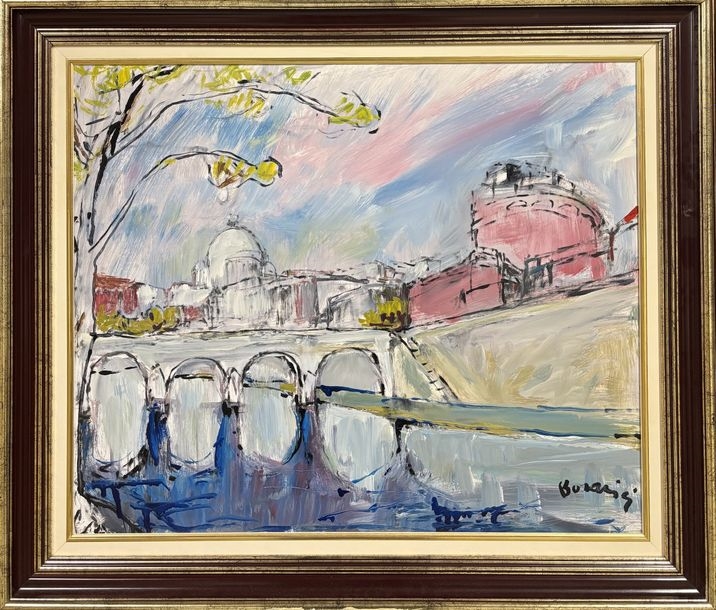 Mario Bonamici | Mario BONAMICI (1912-2002) Saint'Angelo II Bridge ...