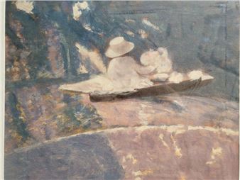 Catherine ARNAUD (1962) Canals in Bangkok Oil on paper Titled on back on mount. Artist's label on back. 35 x 44 cm - Catherine Arnaud