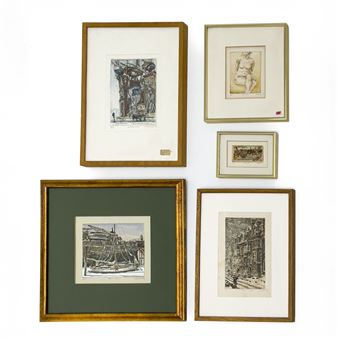 Five Editions (Ships, Buildings, and Figures - Mark Whitcombe