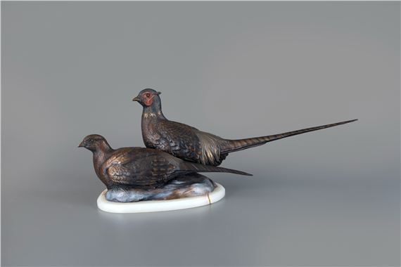 Pheasant Pair by Burl Jones, 1997