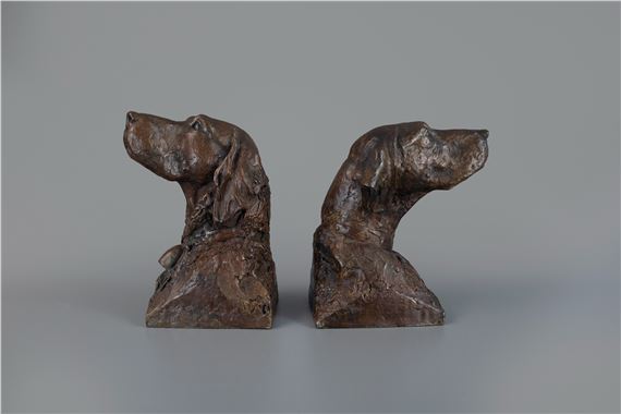 Setter and Pointer Bookends by Walter Matia