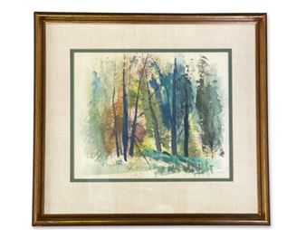 Ralph Avery. Watercolor. Trees - Ralph Avery