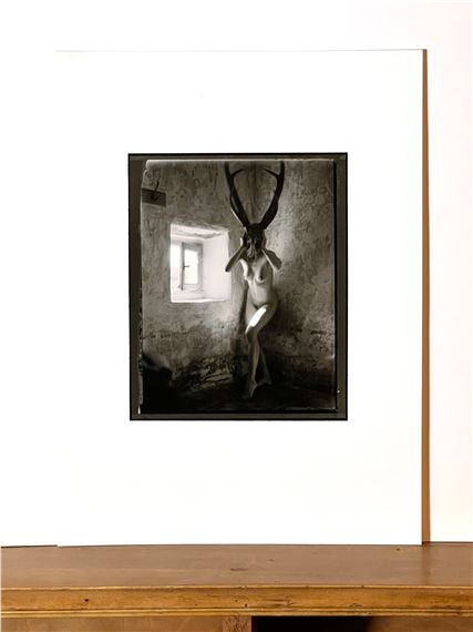 Alwyn R. Coates | Standing Nude with Skull and Antlers (1990s) | MutualArt