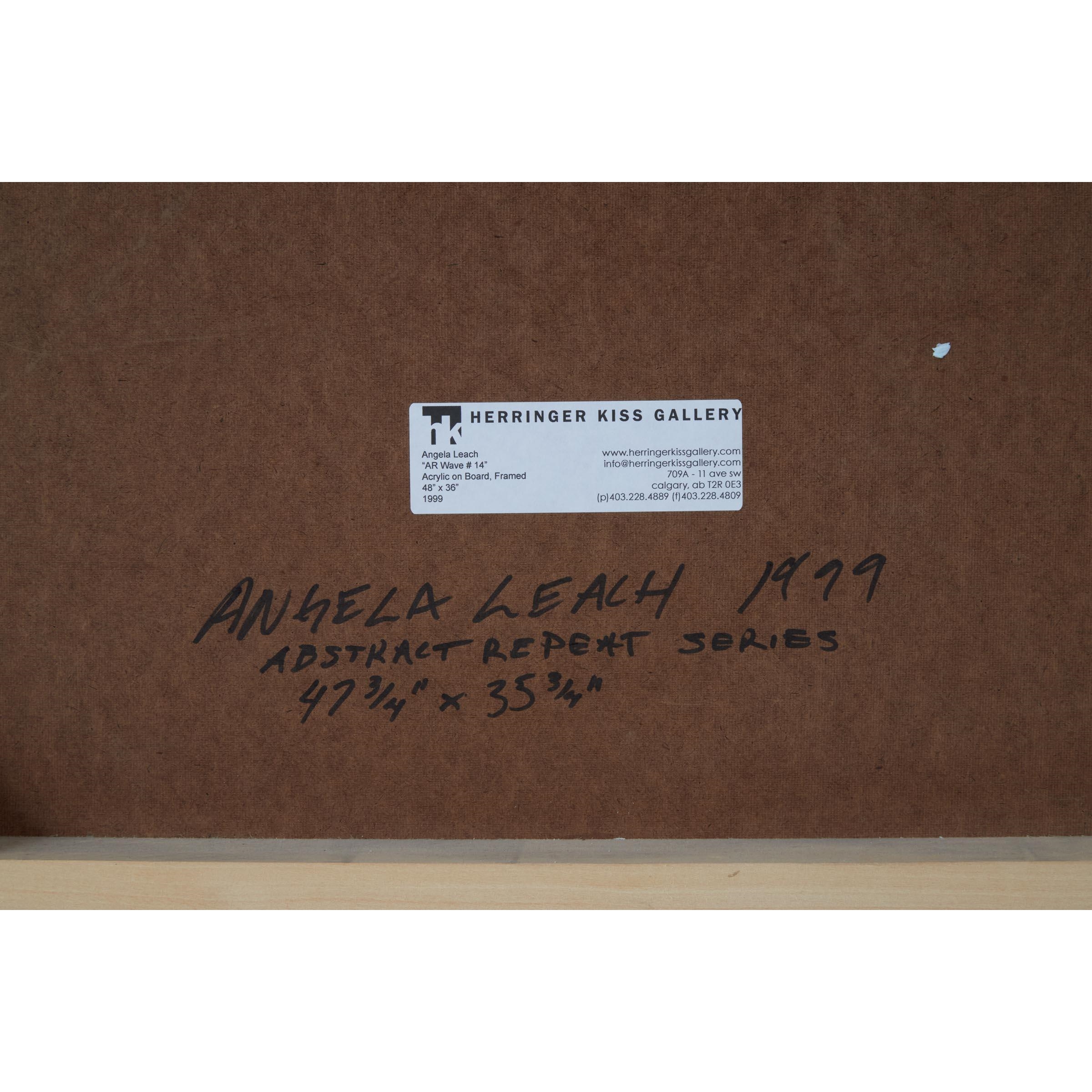 Artwork by Angela Leach, ABSTRACT REPEAT SERIES, Made of acrylic on board