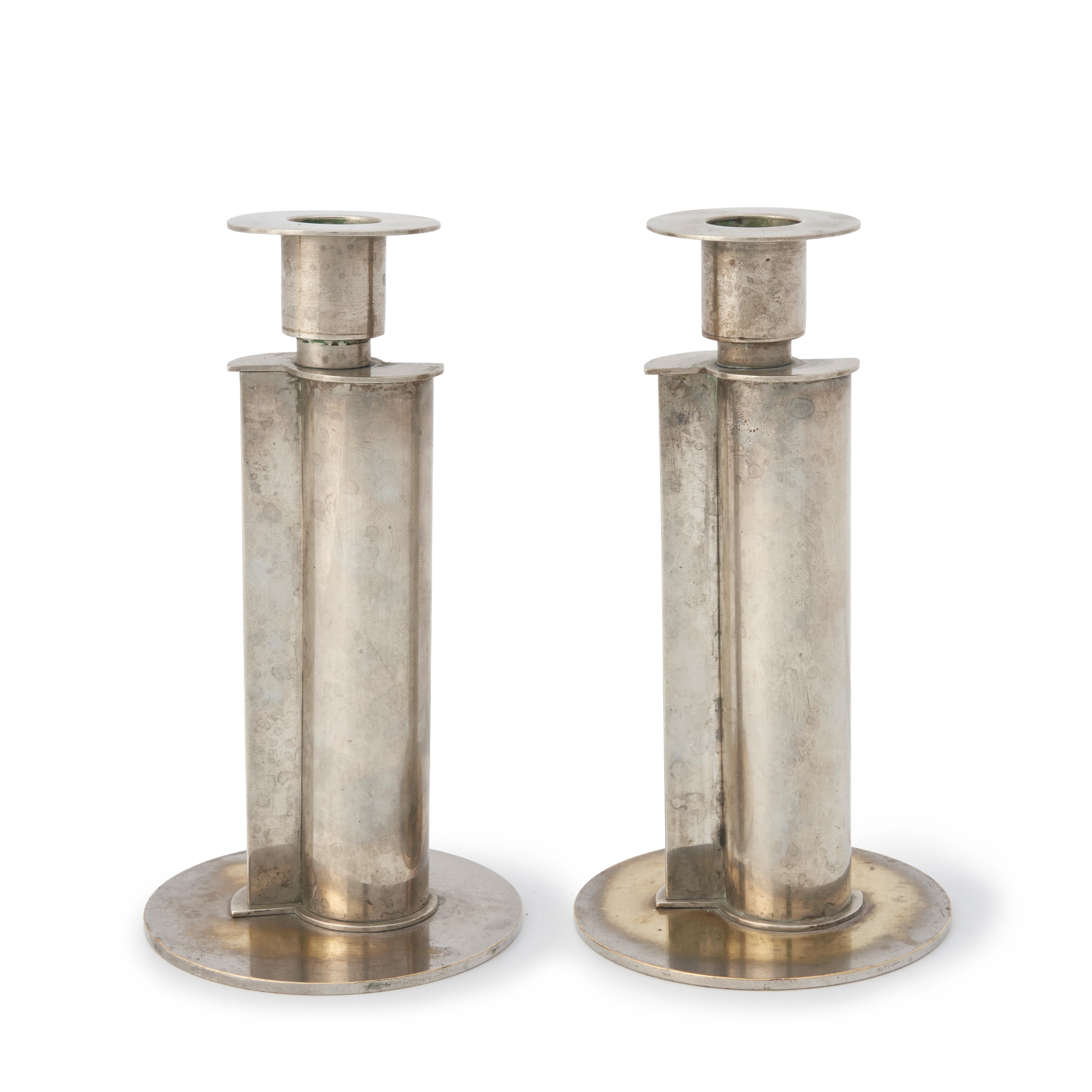 Emmy Roth | PAIR OF EMMY ROTH (1885-1942) CANDLESTICKS | MutualArt