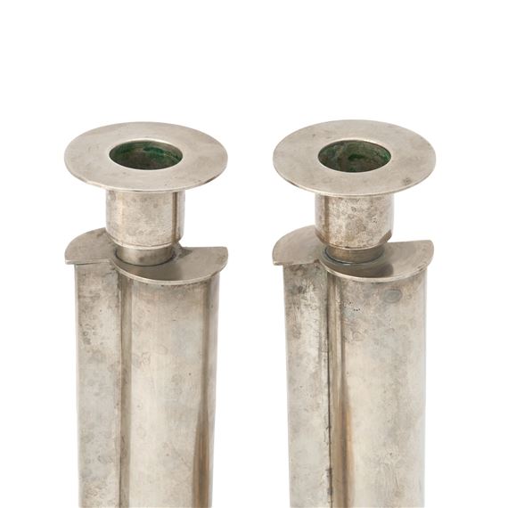 Emmy Roth | PAIR OF EMMY ROTH (1885-1942) CANDLESTICKS | MutualArt