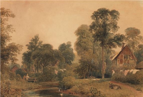 Peter de Wint | Washing day | MutualArt