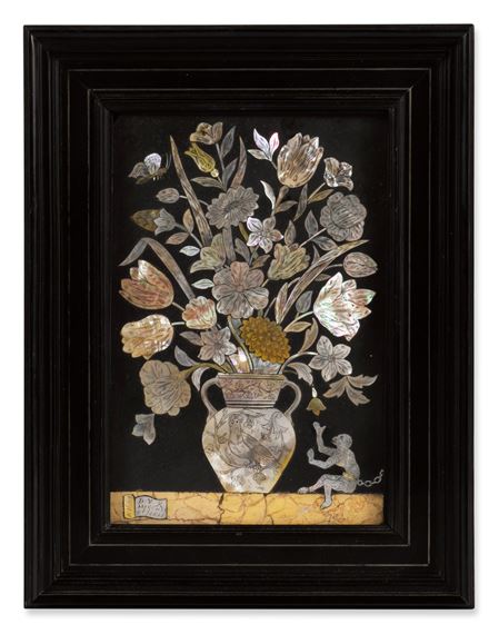 A bouquet of tulips and various other blooms - Dirck Van Rijswijck