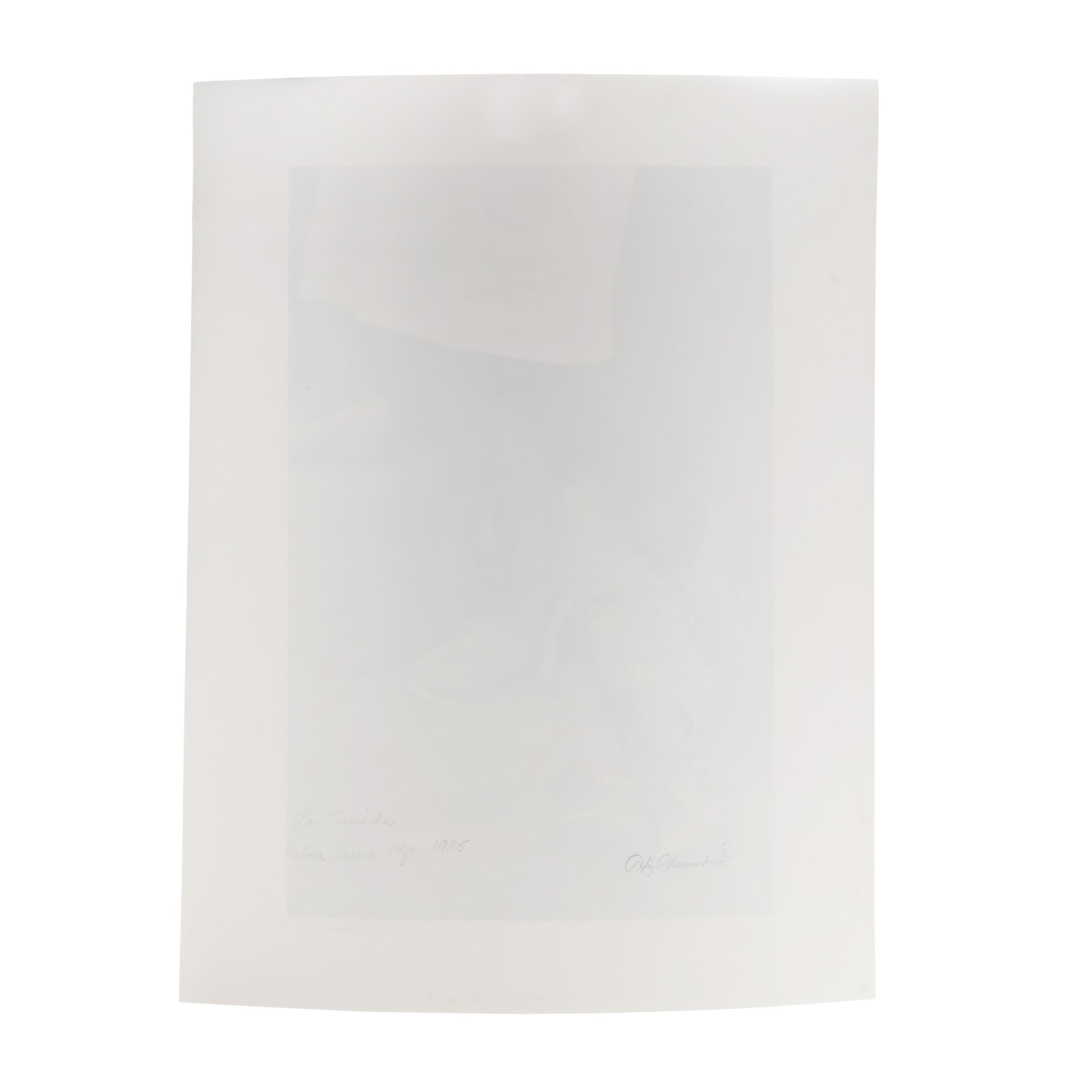 Artwork by Alicia Ahumada Salaíz, La Tímida (The Shy One), Hidalgo, Mexico , 1986-1991, Made of Gelatin silver print