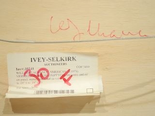 Artwork by William Lachance, Vermillion Eli (Triptych), Made of Encaustic & Oil on Panel