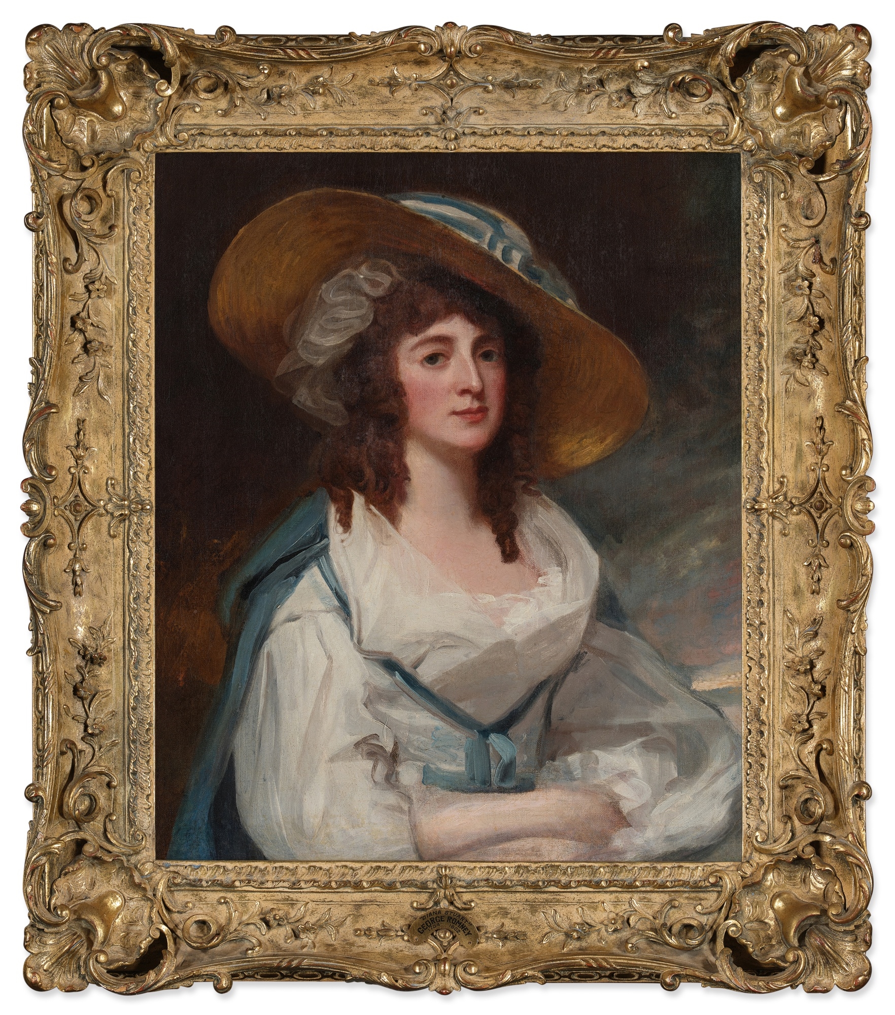 George Romney | Portrait of Lady Diana Milner | MutualArt