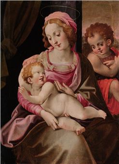 Madonna and Child with the Infant Saint John the Baptist - Francesco Brini