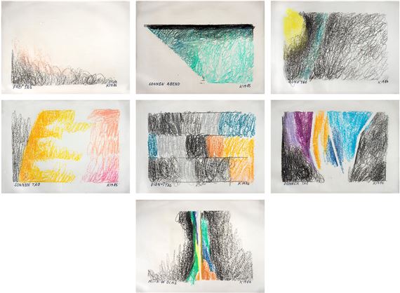 Conjunto com 7 Litogravuras