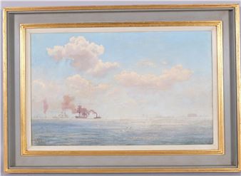 shipping off Spithead - William H. Snape
