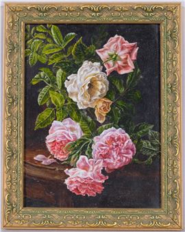 Roses On A Table - Barbara Valentine
