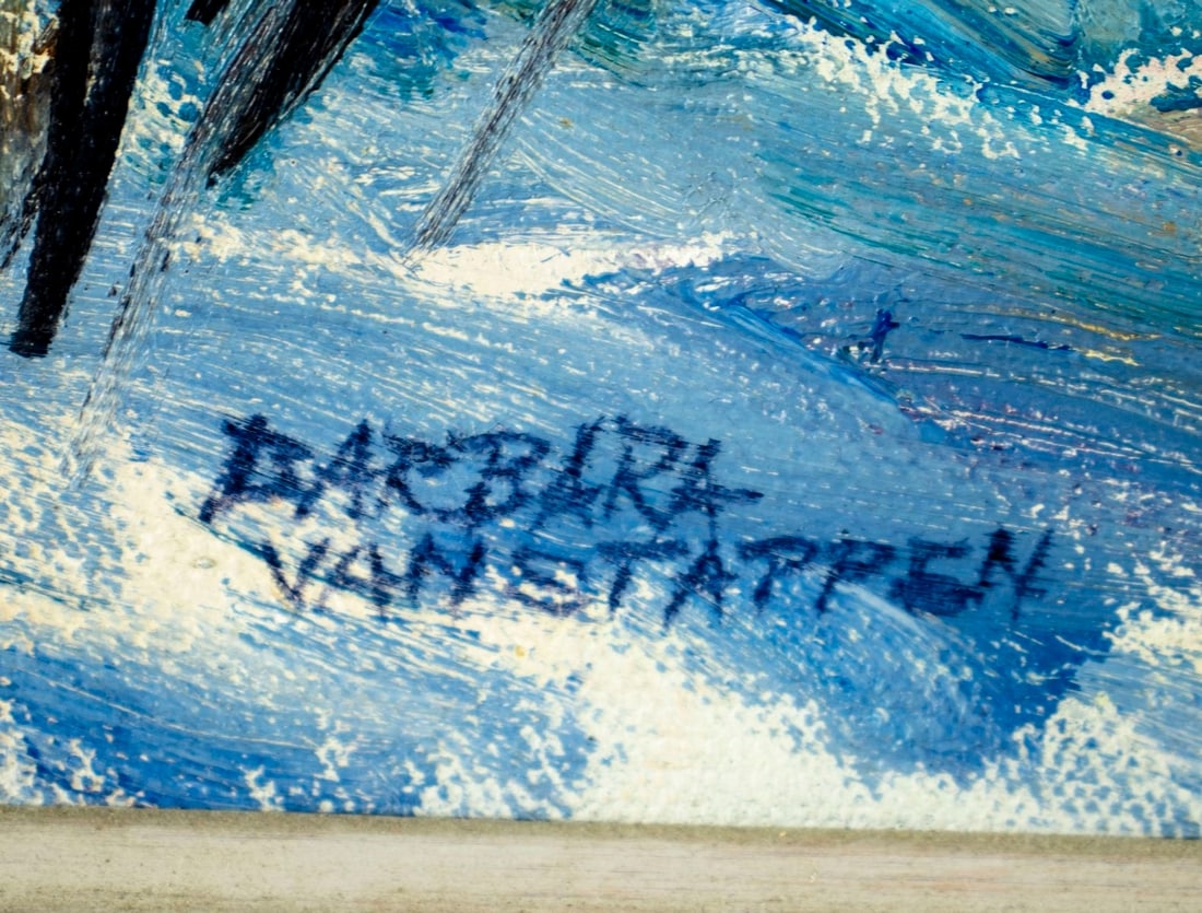 Artwork by Barbara B Hutchins van Stappen, Landscape - White Mountains, Made of oil on canvas