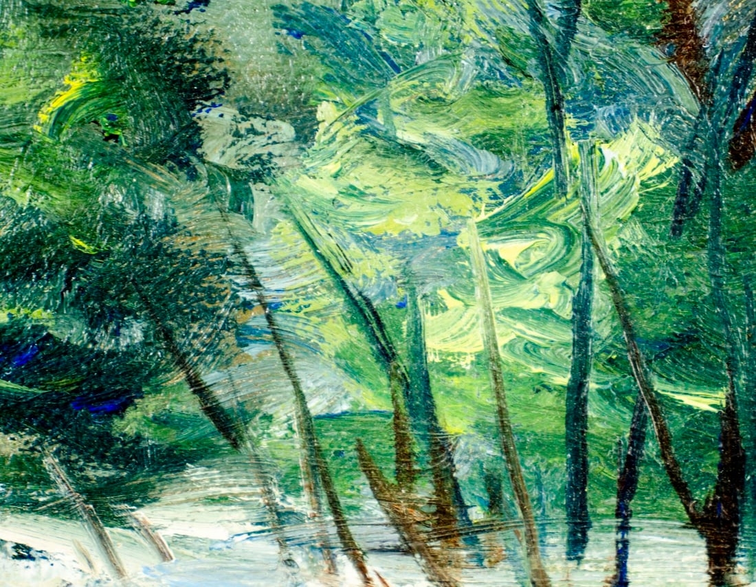 Artwork by Barbara B Hutchins van Stappen, Landscape - White Mountains, Made of oil on canvas