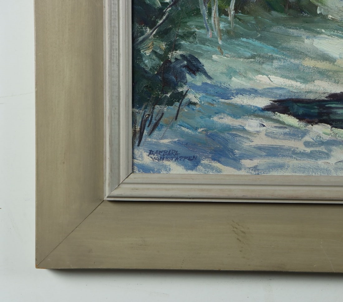 Artwork by Barbara B Hutchins van Stappen, Landscape - White Mountains, Made of oil on canvas