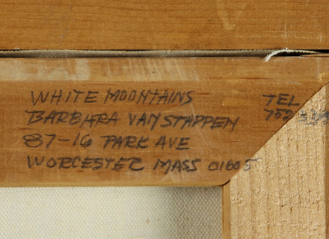 Artwork by Barbara B Hutchins van Stappen, Landscape - White Mountains, Made of oil on canvas