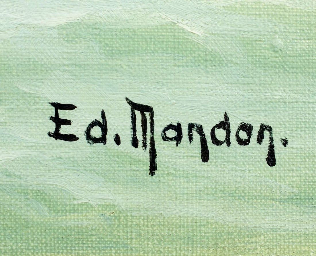 Artwork by Edouard Mandon, Seascape, Made of oil on canvas