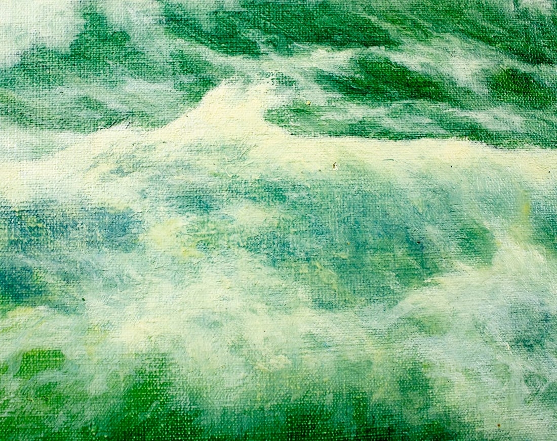 Artwork by Edouard Mandon, Seascape, Made of oil on canvas