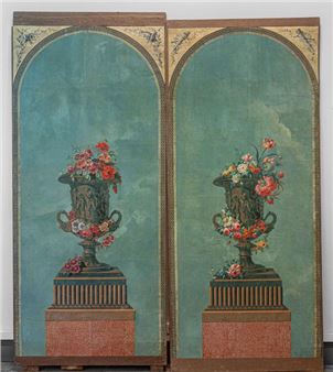 Pair of wallpaper panels - Joseph-Laurent Malaine