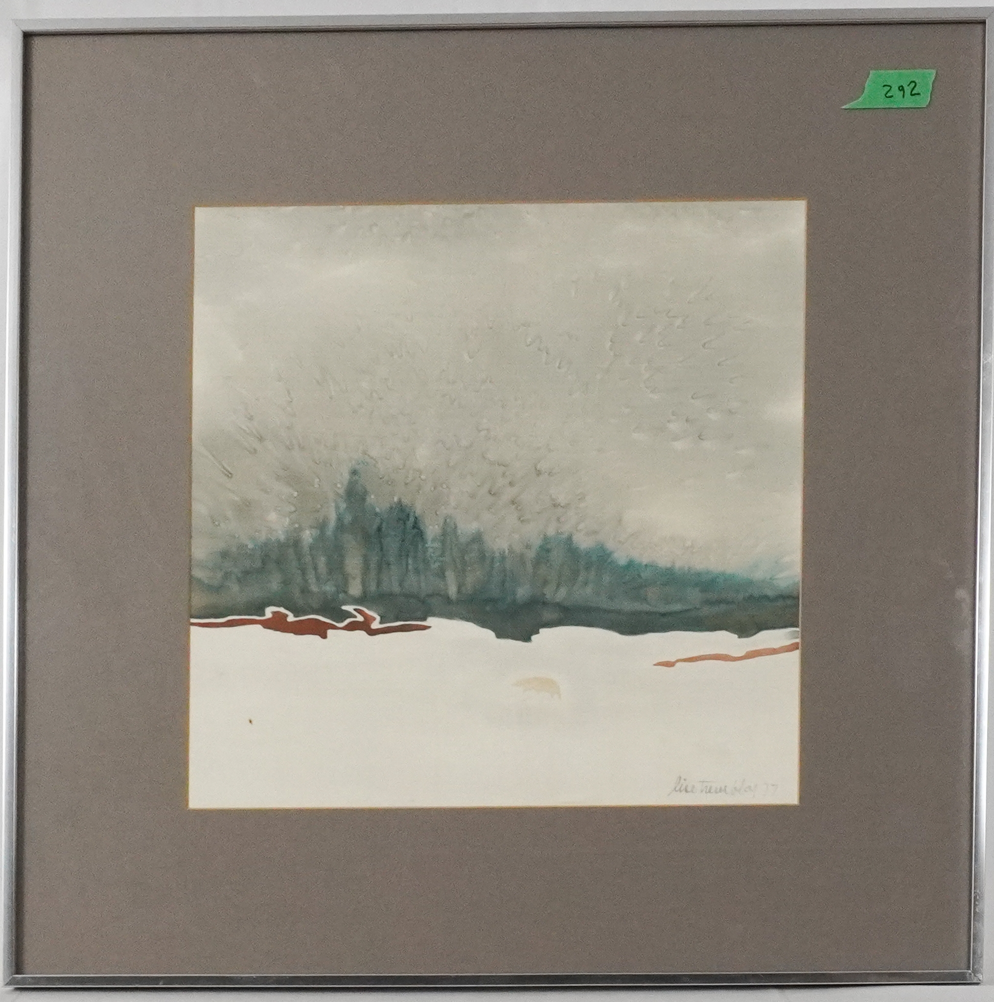 Artwork by Lise Tremblay, Abstraction - winter landscape - 1977, Made of Print on fabric